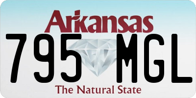 AR license plate 795MGL