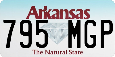 AR license plate 795MGP