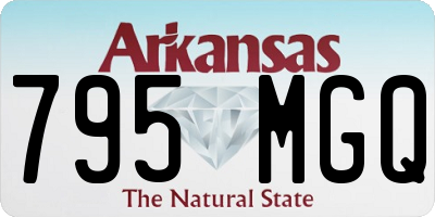 AR license plate 795MGQ