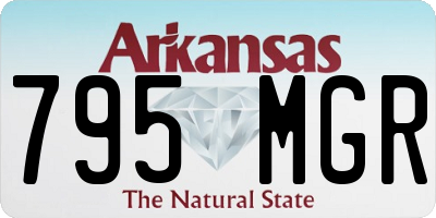 AR license plate 795MGR