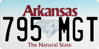 AR license plate 795MGT