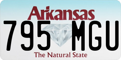 AR license plate 795MGU