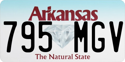 AR license plate 795MGV