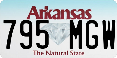 AR license plate 795MGW
