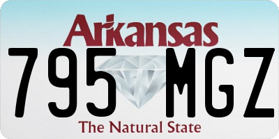AR license plate 795MGZ