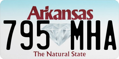 AR license plate 795MHA