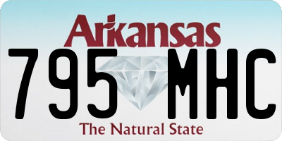 AR license plate 795MHC