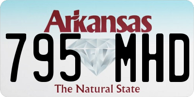 AR license plate 795MHD