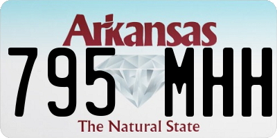 AR license plate 795MHH
