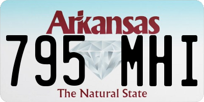 AR license plate 795MHI