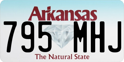 AR license plate 795MHJ