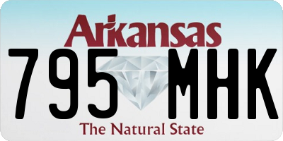 AR license plate 795MHK