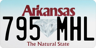 AR license plate 795MHL