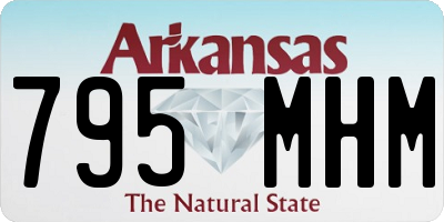 AR license plate 795MHM