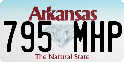 AR license plate 795MHP