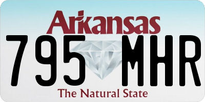 AR license plate 795MHR