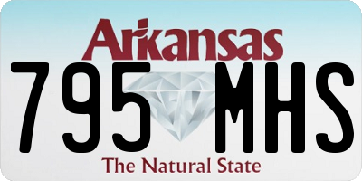 AR license plate 795MHS