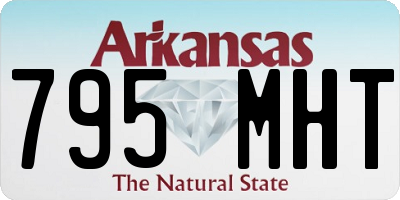 AR license plate 795MHT