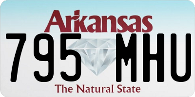 AR license plate 795MHU