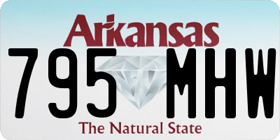 AR license plate 795MHW