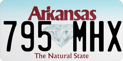 AR license plate 795MHX