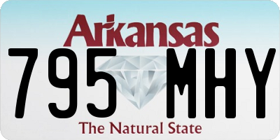 AR license plate 795MHY