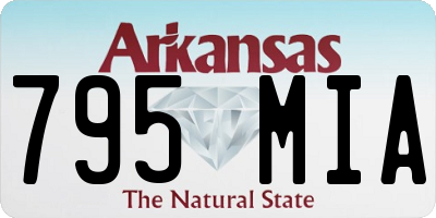 AR license plate 795MIA
