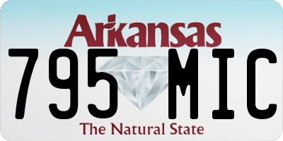 AR license plate 795MIC