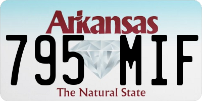 AR license plate 795MIF