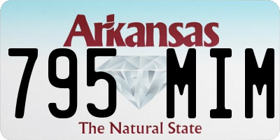 AR license plate 795MIM