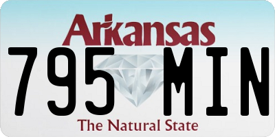 AR license plate 795MIN