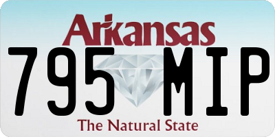 AR license plate 795MIP
