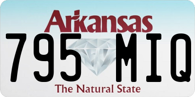 AR license plate 795MIQ