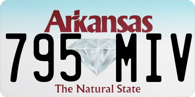 AR license plate 795MIV