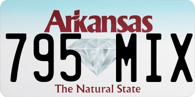 AR license plate 795MIX