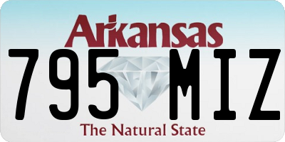 AR license plate 795MIZ