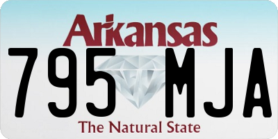 AR license plate 795MJA