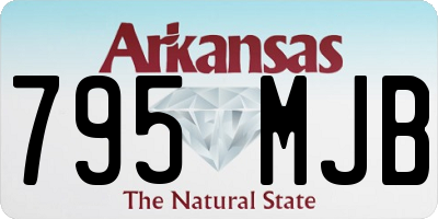 AR license plate 795MJB