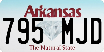 AR license plate 795MJD