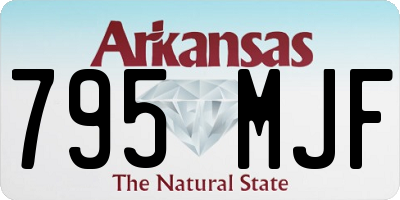 AR license plate 795MJF