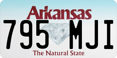 AR license plate 795MJI