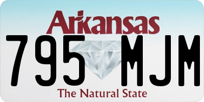 AR license plate 795MJM
