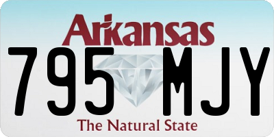 AR license plate 795MJY