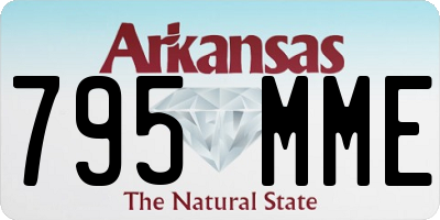 AR license plate 795MME