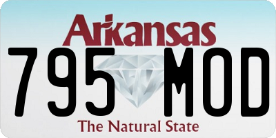 AR license plate 795MOD