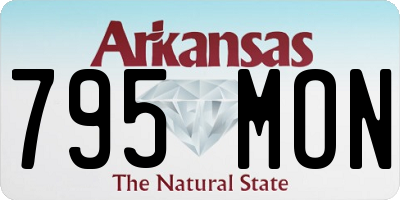 AR license plate 795MON
