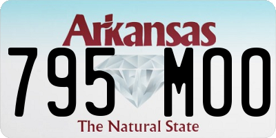 AR license plate 795MOO