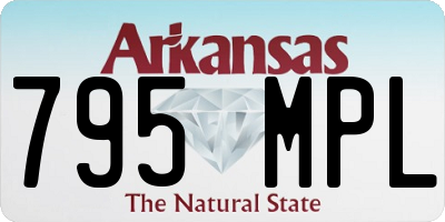 AR license plate 795MPL