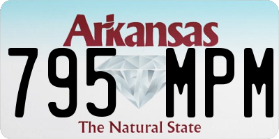 AR license plate 795MPM