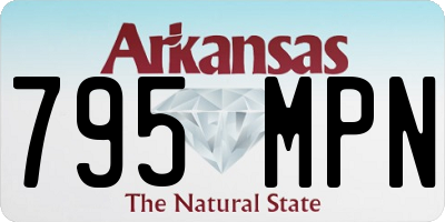 AR license plate 795MPN